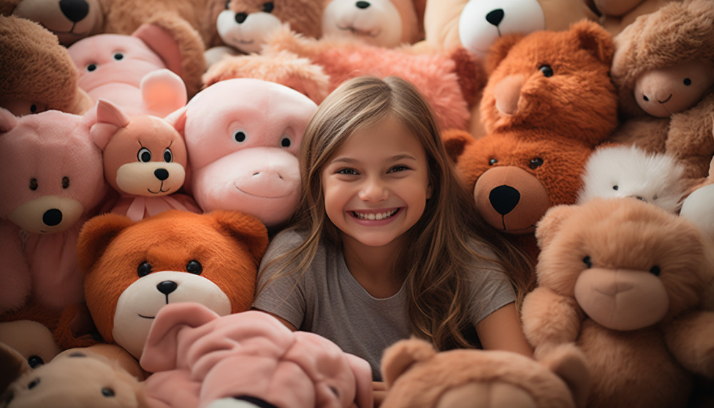 What are the criteria for choosing a giant plush toy?